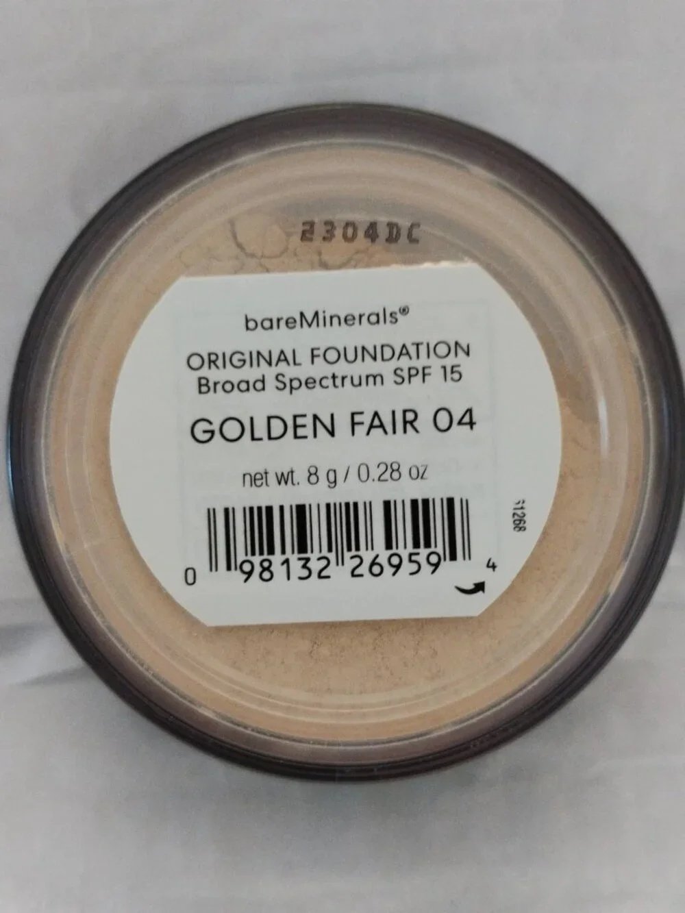 BareMinerals Original Loose Powder Foundation 'Golden Fair'#04 -Full Size -NWT